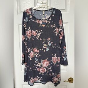 Pinkblush Floral Long Sleeve Dress